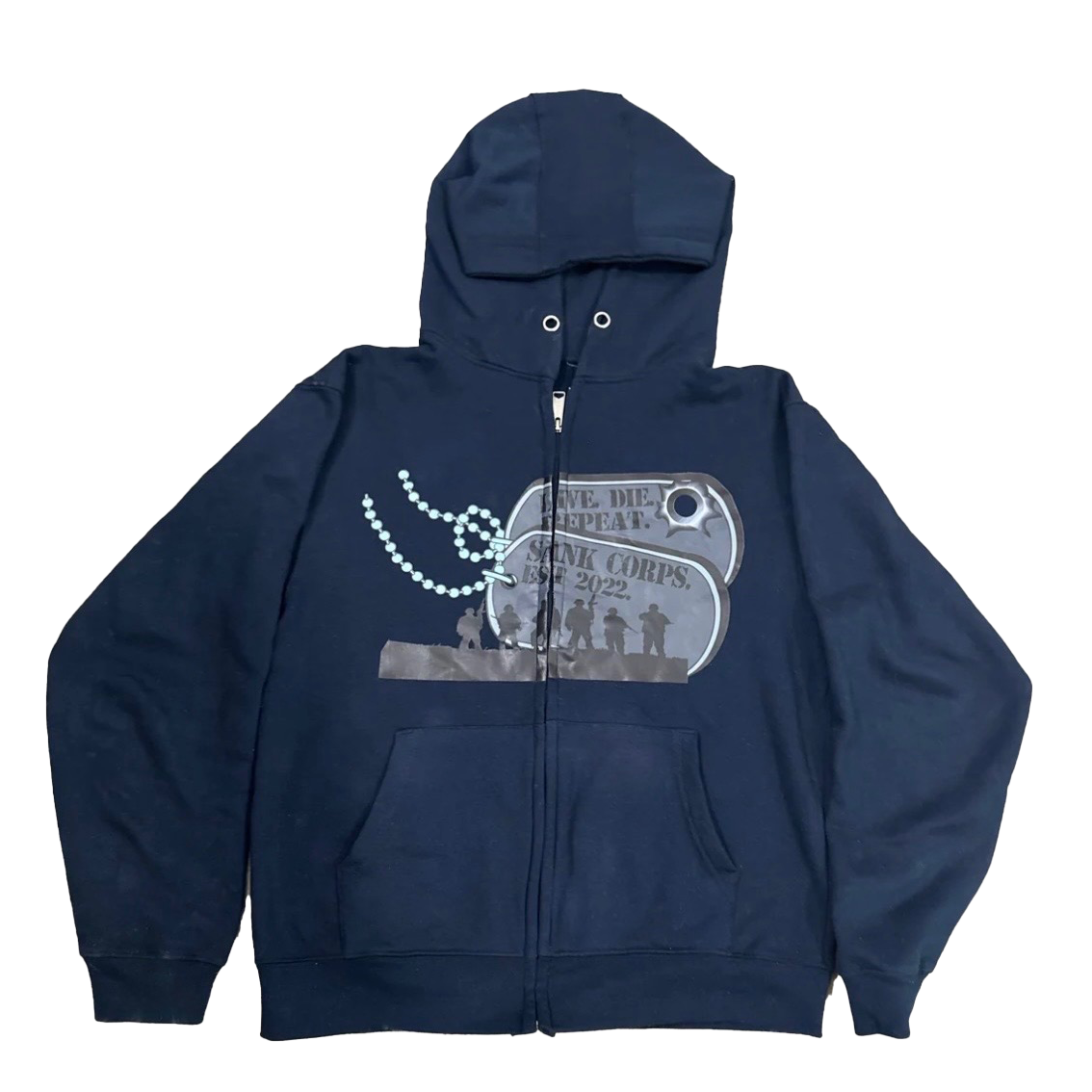 Dog Tag Zip-Up