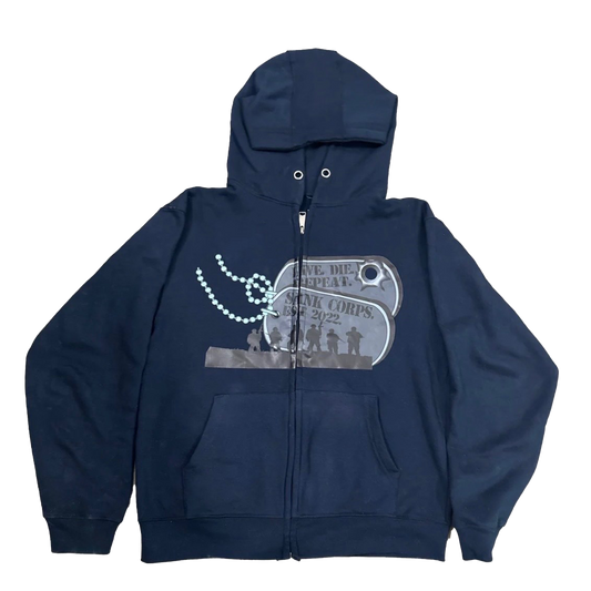 Dog Tag Zip-Up
